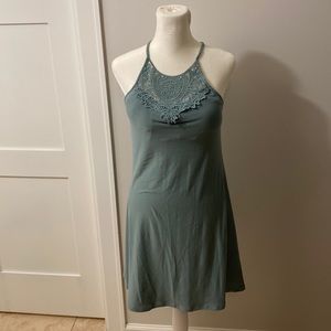 Sage cotton dress